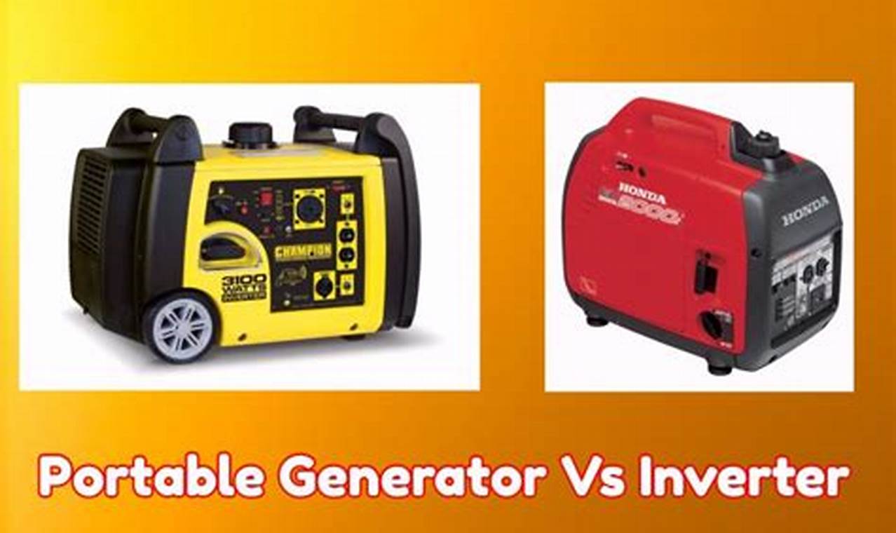 Best Portable Generator vs Inverter Generator 2024 Guide