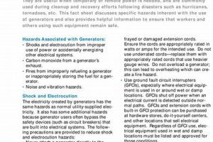 OSHA Portable Generator Safety Tips &amp; Guidelines | Safem Fabrication - Precision Engineering & Custom Manufacturing Solutions