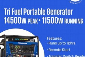 Powerful Westinghouse WGen11500TFC Tri-Fuel Generator Best Portable Generators: Power Anytime, Anywhere Powerful Westinghouse WGen11500TFC Tri-Fuel Generator | Best Portable Generators: Power Anytime, Anywhere