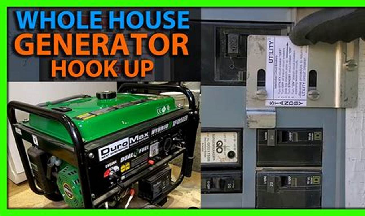 How To Hook Up Portable Generator To Breaker Box