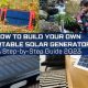 Build Your Own Portable Solar Generator | Best Portable Generators: Power Anytime, Anywhere