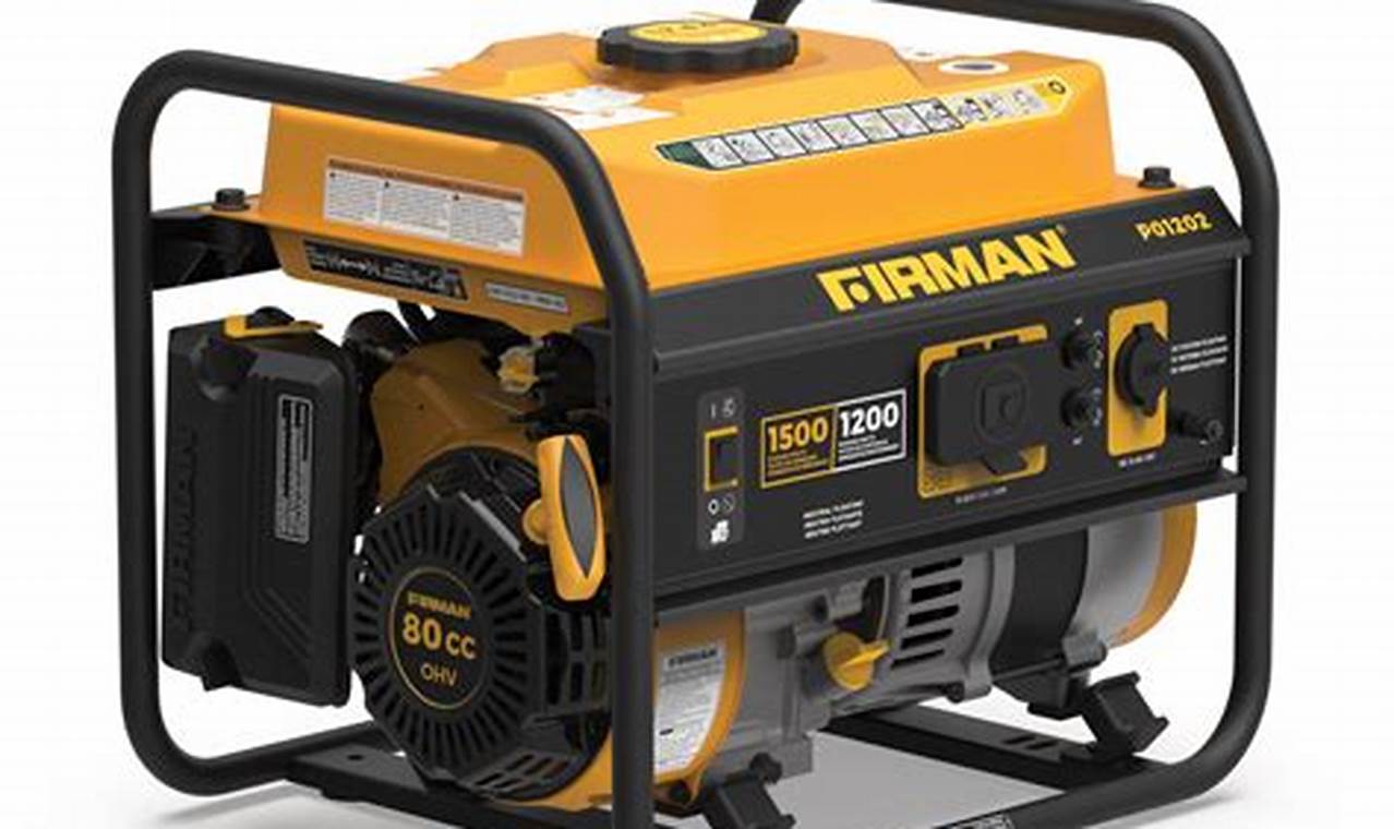 Best Firman 1500W Portable Gas Generator for 2024 | Best Portable Generators: Power Anytime, Anywhere